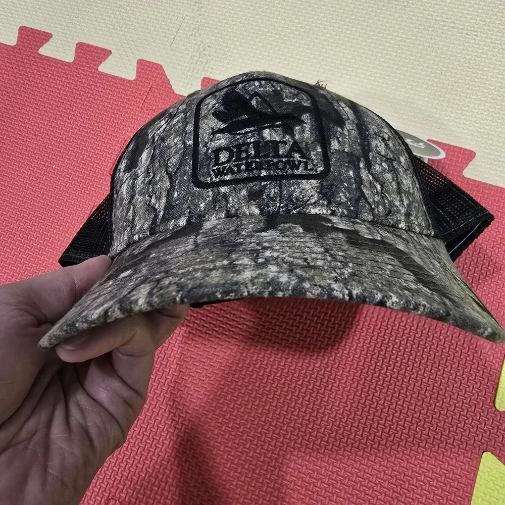 Delta Waterfowl Hat Realtree Timber Camo Trucker Cap Outdoor Cap‎ Snapback NEW